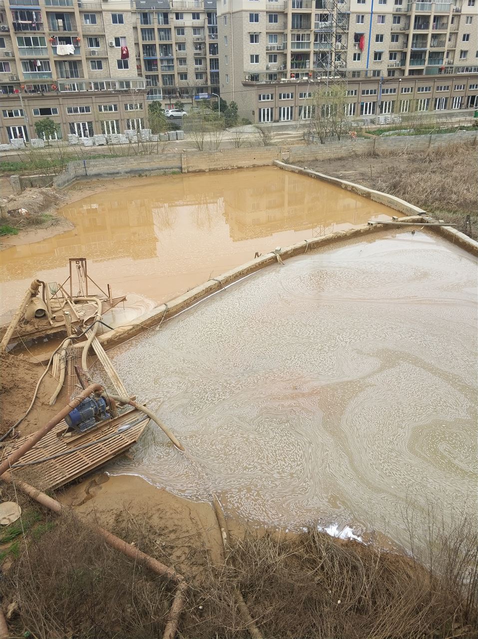 盘龙沉淀池淤泥清理-厂区废水池淤泥清淤
