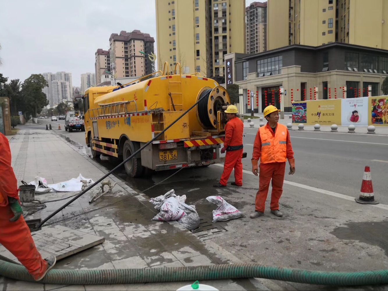 盘龙排污管道清淤-管道清洗